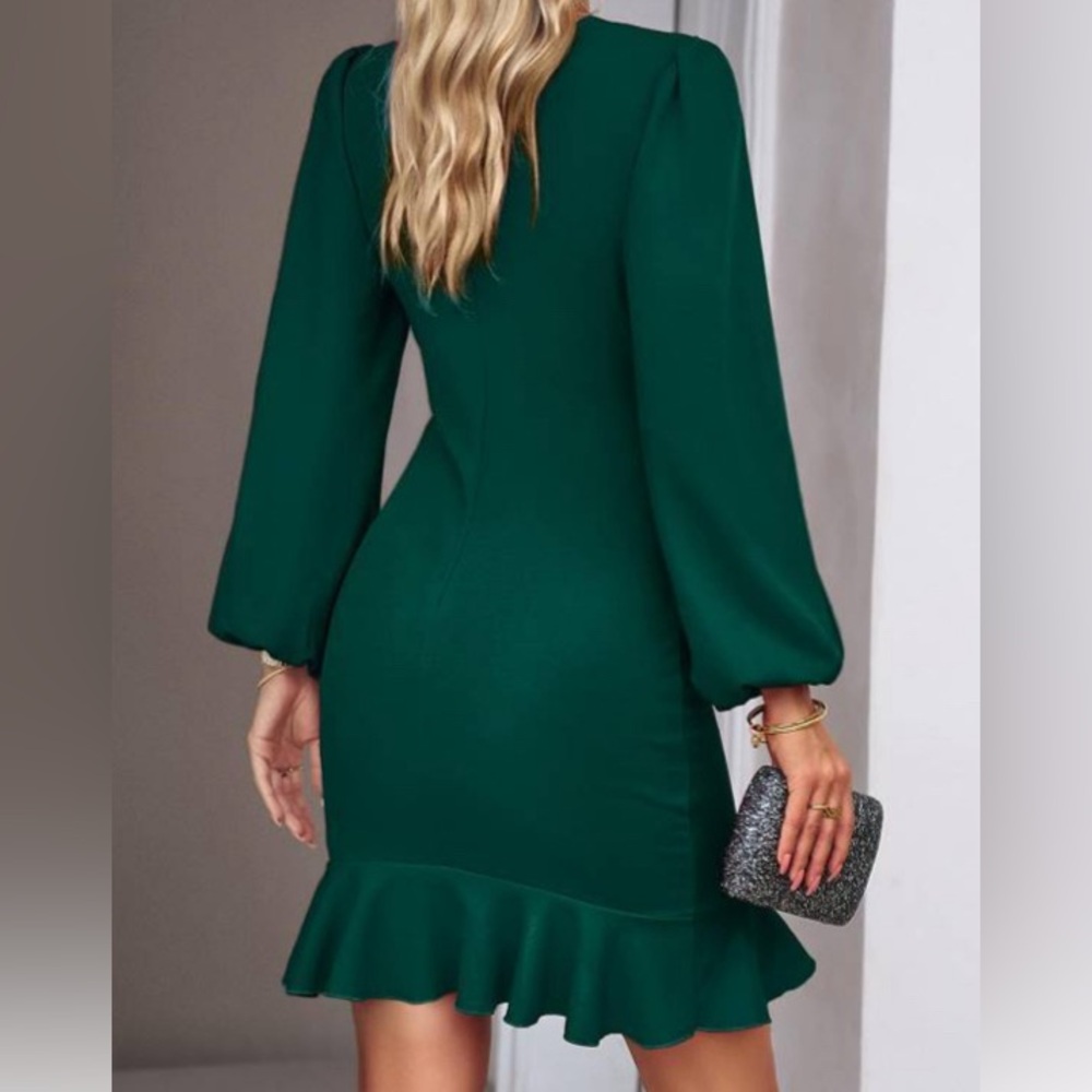 Emerald green womens dress- new
